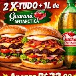 2 x Tudo + guaraná de 1L