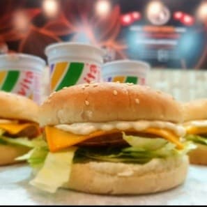 3 Cheddar burguer+ 3 Guaracamp
